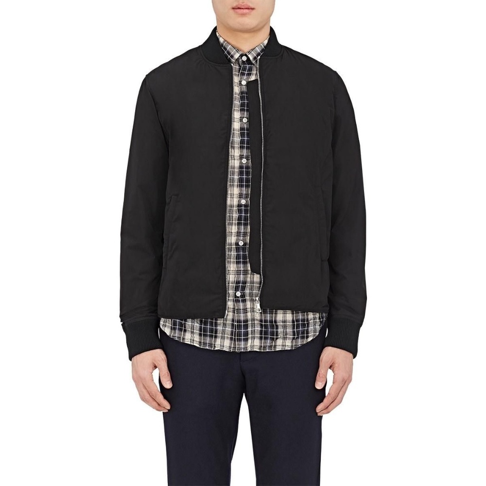 Officine Générale Ben Bomber Black Zip-up Medium M